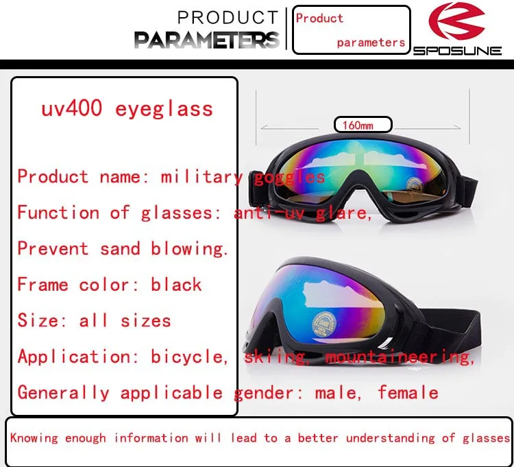 Outdoor protective goggles X400 cross-country ski goggles glasses goggles outdoor wind cycling goggles glasses helmet