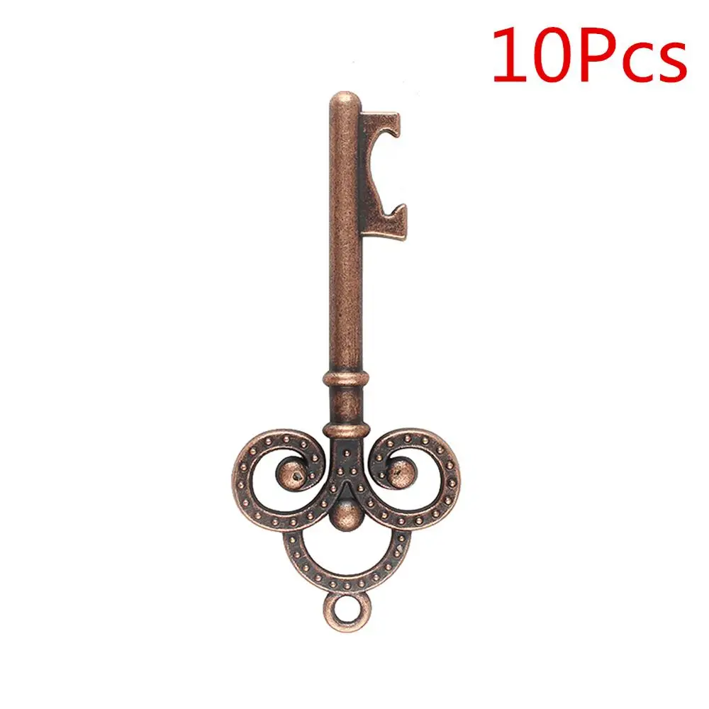 10Pcs Keys OurWarm 10 шт. Рождественские елочные украшения в виде Санта-Клауса, Новогодние товары, Подарочные бирки, подвесные украшения на елку, navidad - Цвет: 10Pcs Keys