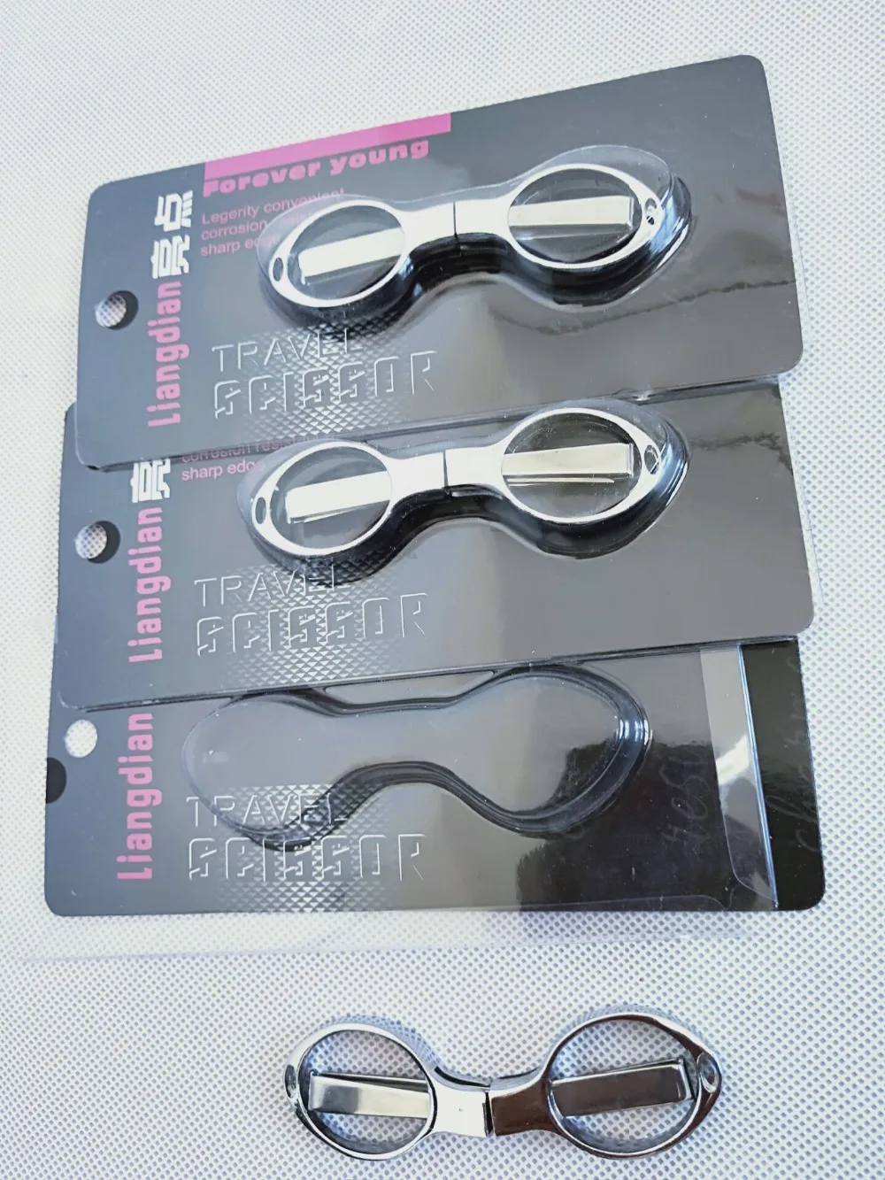 Folding Stainless Steel Scissors Keychain Fishing Scissor Cutter Camping Accessories | Спорт и развлечения