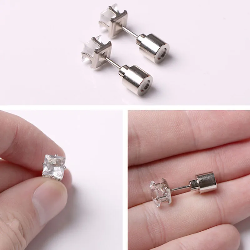 Pair Charm LED Light Up Crown Glowing Crystal Ear Stud Earring For women Party Wedding Glow Props Christmas|Сверкающие товары для