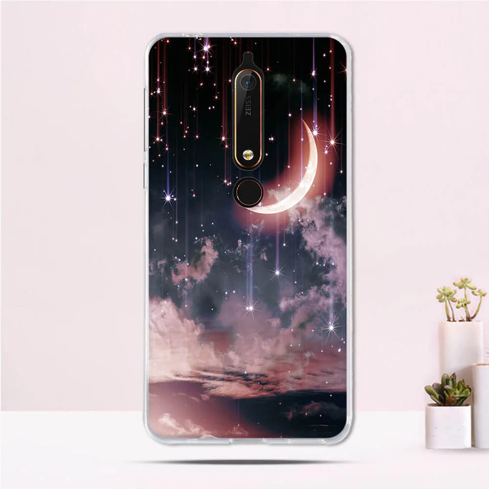 Силиконовый чехол для Nokia 6 2018 5 5-дюймовый Мягкий из ТПУ 1 телефона TA-1043 TA-1045 TA-1054