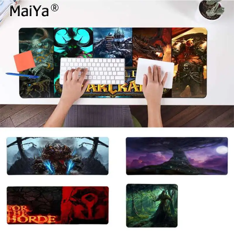Maiya Подарочный коврик для игры в Мир Warcraft игровой мыши из натурального каучука