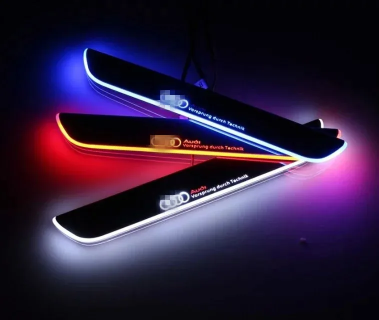 LED moving door scuff sill light Nerf Bars &amp Running Boards for audi A3/S3 A5 A1 A5/S5/RS5 A6L C7 A7/S7/RS7 Q5 Q3 Q7 | Автомобили и