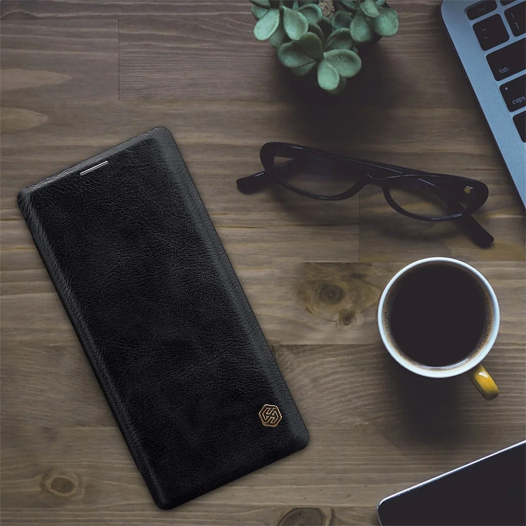 For Samsung Galaxy Note 9 Flip Case Nillkin Qin Series Vintage Leather Flip Cover Wallet Phone Bags for Samsung Note9 Case