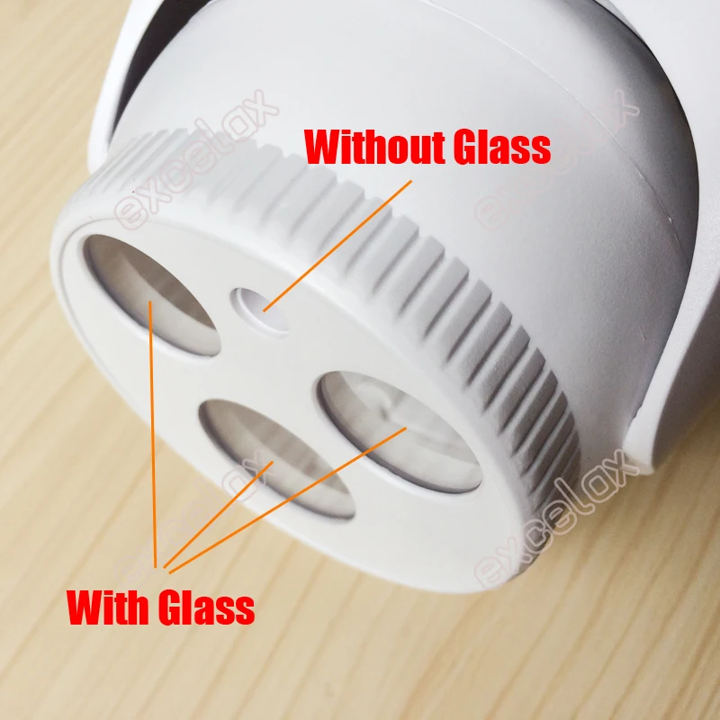 Пластиковый светодиодный к объектив для видеонаблюдения с фиксированным