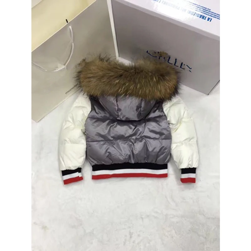 Детская одежда куртка для девочек Детский пуховик высокого качества мальчиков