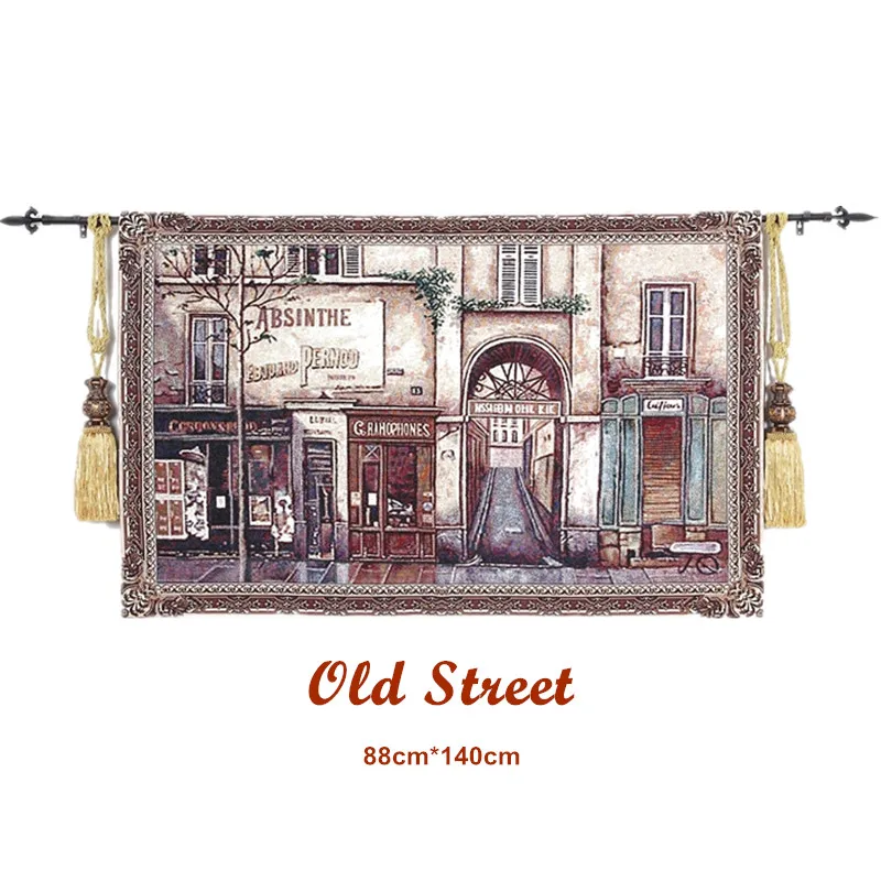 

Belgian Artistic Jacquard Tapestry European Living Room House Decoration Classic Pictorial Designs Cotton Fabric Wall Hanging