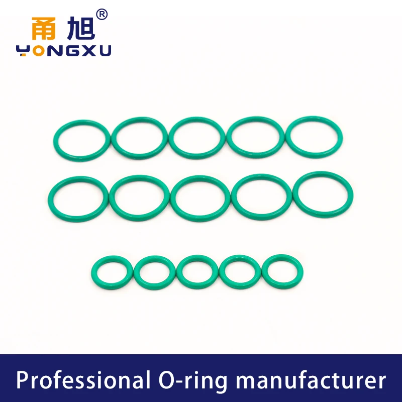Зеленые фторрезиновые уплотнительные кольца FKM CS2.4mm OD105/110/120/140/150*2 4 мм ORings для