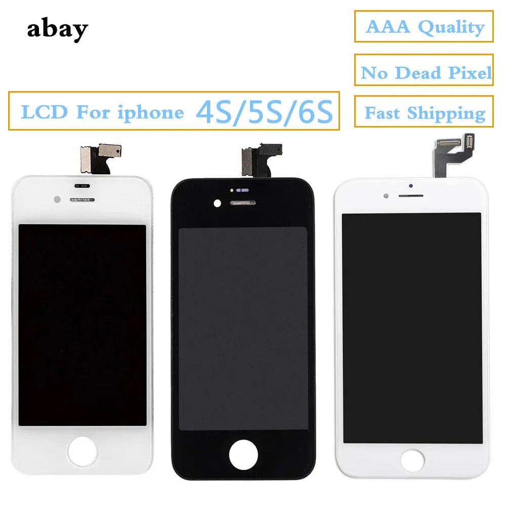 100% протестированный ЖК экран для iphone 5S 4S 6S дисплей кодирующий преобразователь
