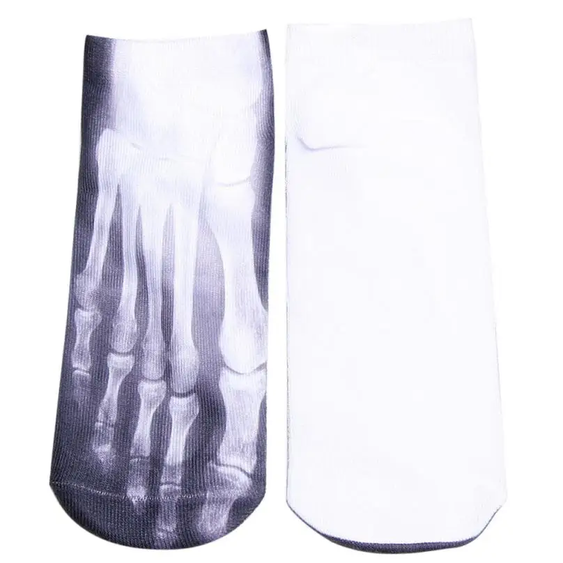 Новые мужские и женские хлопковые короткие носки с 3D принтом Crazy милые низким