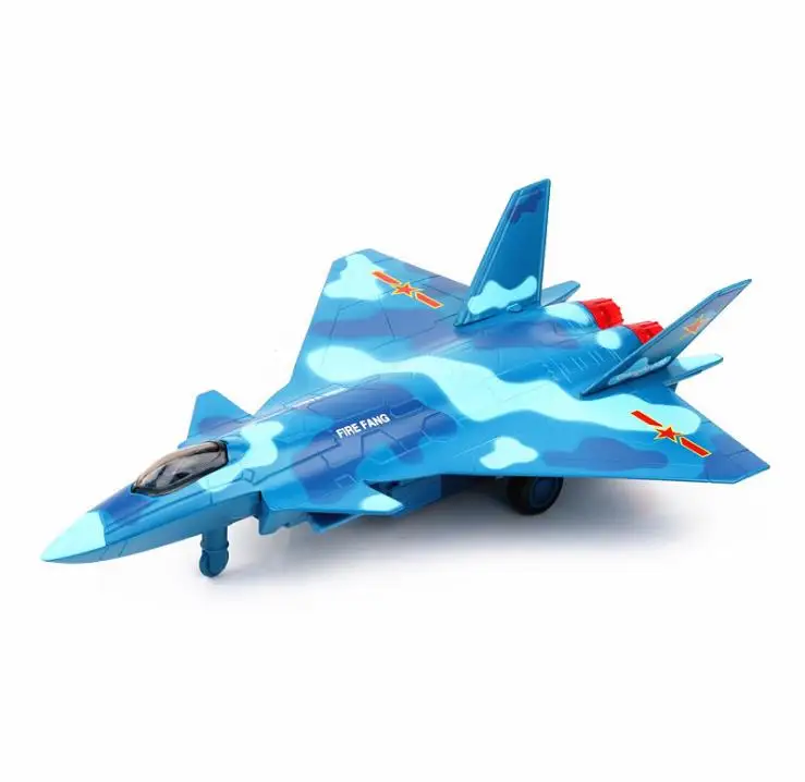 1: 72 Вытяните назад военная модель из сплава высокая имитация J20 игрушек со звуком