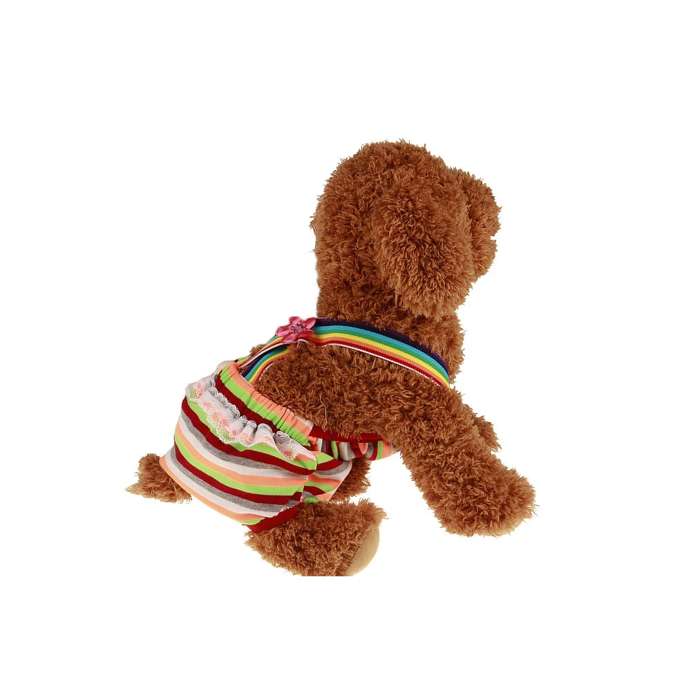 Новые популярные милые подгузники для собак женские красочное белье со щенками