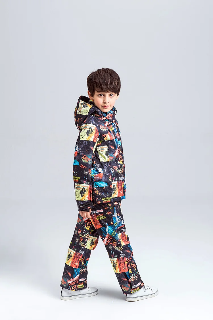 Зимний детский лыжный комплект Impression ветрозащитная Водонепроницаемая лыжная