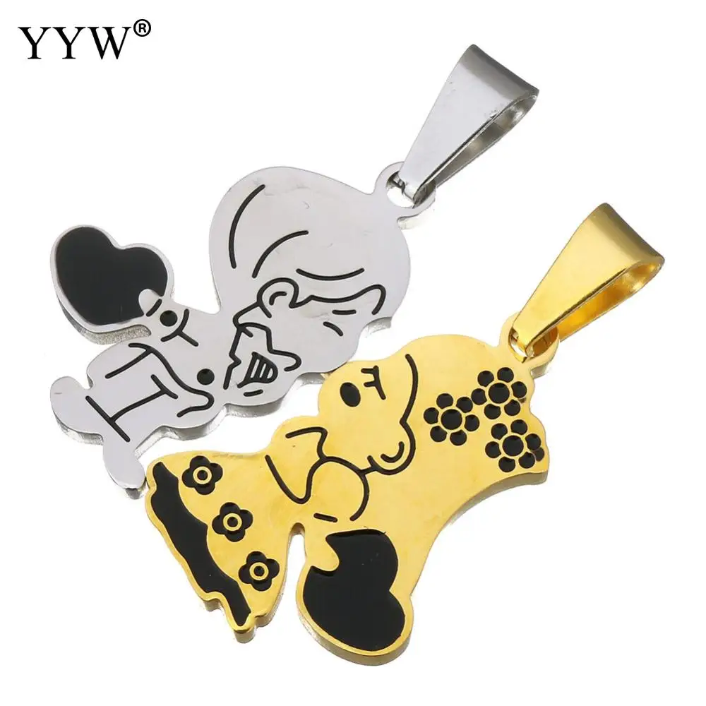 2 шт./компл. парные подвески для ожерелья мальчиков и девочек романтичное