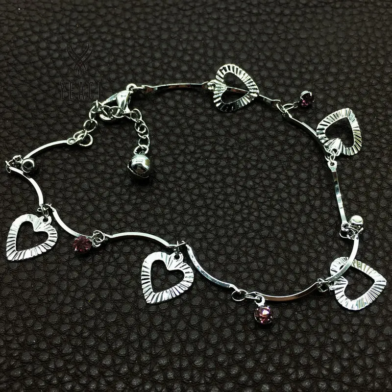 Браслет на щиколотку в виде колокольчика розовое золото титановая сталь для