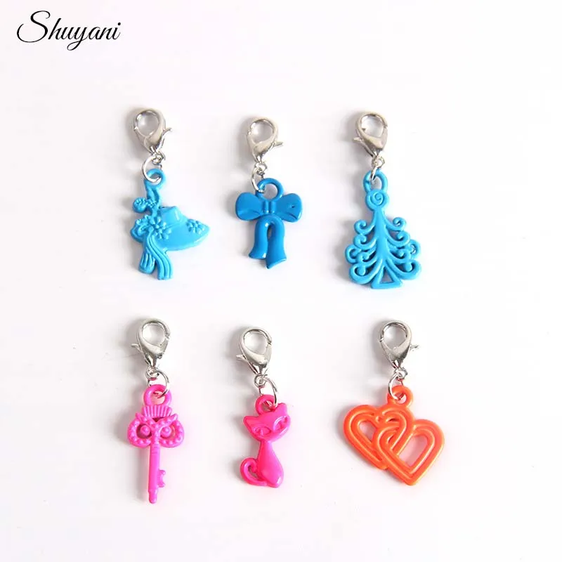 100 шт Разноцветные европейские браслеты Очаровательные Подвески модные