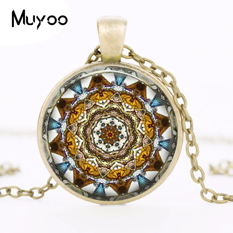 Женское колье с мандалой Винтажное чокер для йоги бижутерия HZ1 2017|pendants for women|mandala