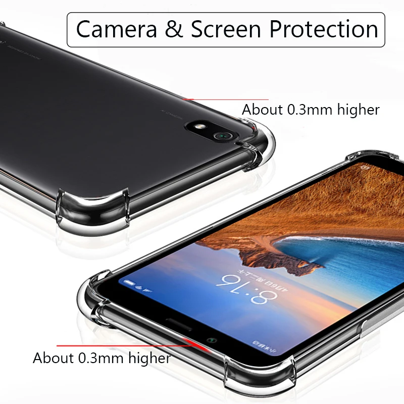 Чехол Lainergie для Xiaomi Redmi 7A подушка безопасности супер защита мягкая прозрачная