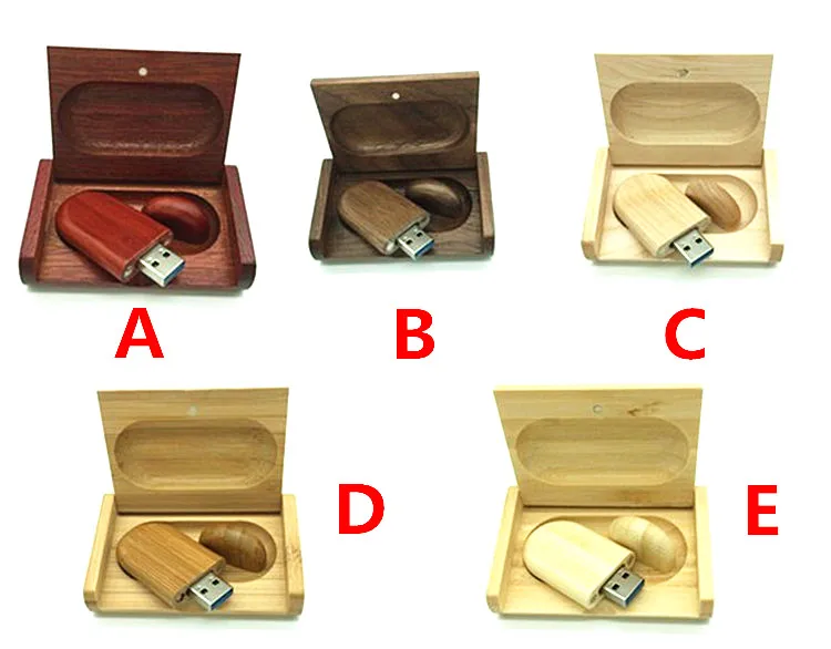 Деревянная Флэшка памяти большой емкости с упаковочной коробкой 8 ГБ 16 32 флэш
