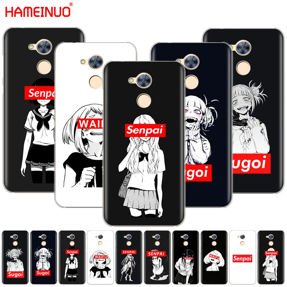 HAMEINUO Sugoi Senpai аниме waifu чехол для телефона Huawei Honor 10 V10 4A 5A 6A 7A 6C 6X 7X 8 9 LITE|Бамперы| |