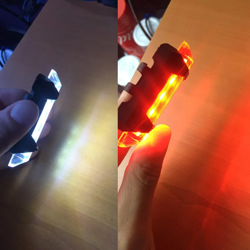 Zacro 3 цвета Портативный USB Перезаряжаемые велосипед хвост сзади безопасности Предупреждение светильник хвост светильник велосипедный задний фонарь супер яркий