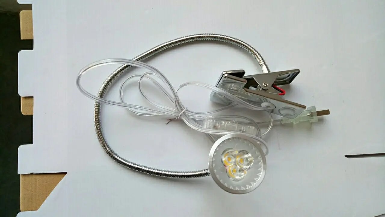 Настольная лампа 3 Вт 4 5 9 супер яркая с зажимом для ноутбука кровати изголовья