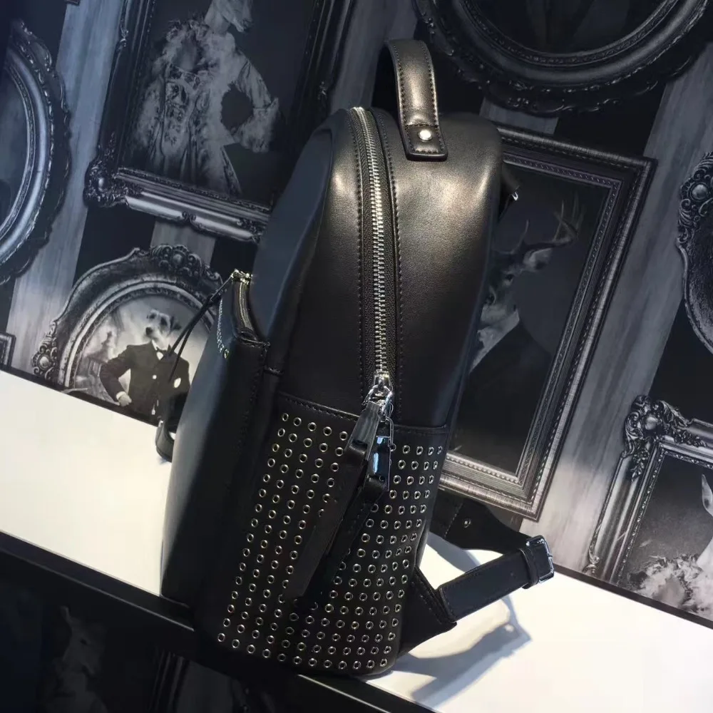 Рюкзак для женщин 2017 натуральная кожа унисекс дизайнер известный бренд ноутбук