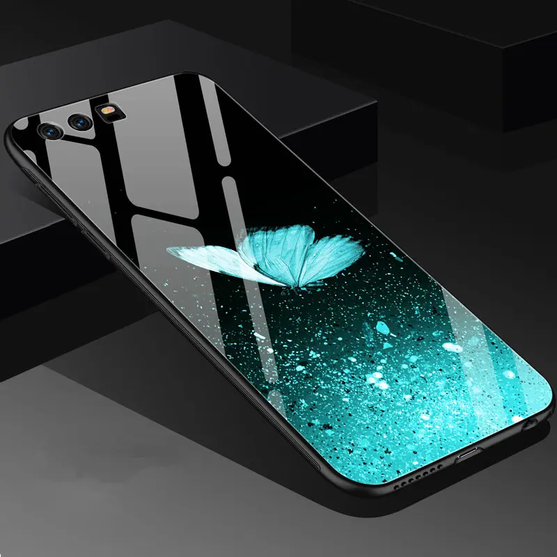 Huawei p10 Plus жесткий ударопрочного huawei закаленное стекло задняя крышка 9 h