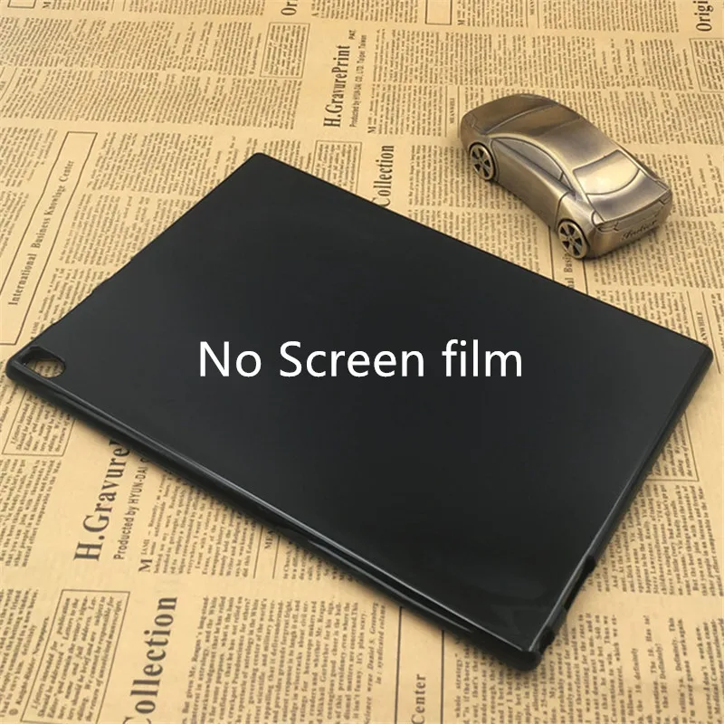TPU Black Умный чехол из искусственной кожи для lenovo Tab 4 10 TB-X304L TB-X304F/N, защитный чехол-подставка для планшета lenovo tab 4 10 дюймов+ пленка+ стилус - Цвет: TPU Black