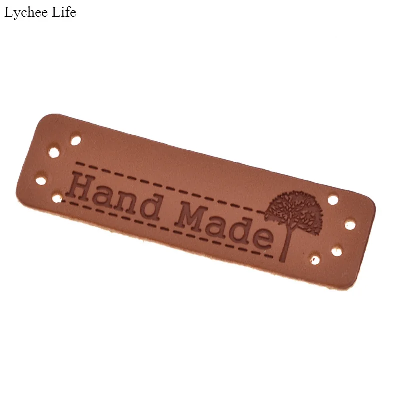 Lychee Life 20 шт./упак. ярлыки для шитья изделий ручной работы из кожи с тиснением