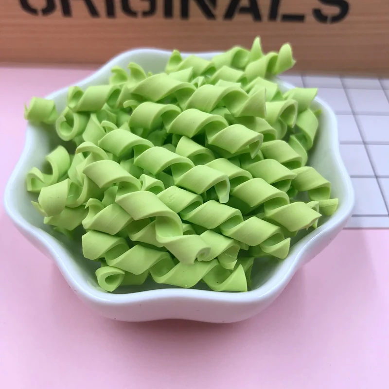 green Горячая милые кавайные Зефир, глиняные вихревые конфеты для рукоделия, украшения для телефона, скрапбукинг, сделай сам - Цвет: green