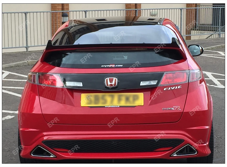 FRP Seeker крыло губы для Honda Civic FN2(2007-2011) Тип R Стекловолокно Задний спойлер обвес для FN2 Civic Стекловолоконный ствол крыло