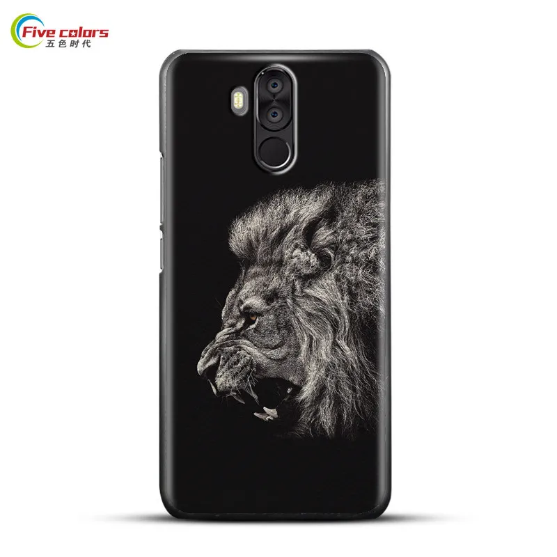 Patterned Cases Oukitel K6 Case Hard Plastic For Fundas Moblie phone 6.0&quot Covers Black Back Cover |