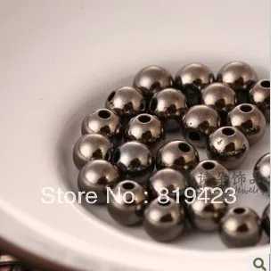 8mm 2000pcs electroplate sew on beads round holes metal 4 colors | Украшения и аксессуары