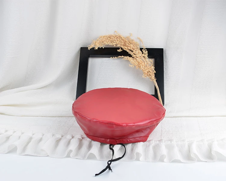 Искусственная кожа береты плоским Кепки s для Для женщин зимние Boina Bone Chapeu Feminino