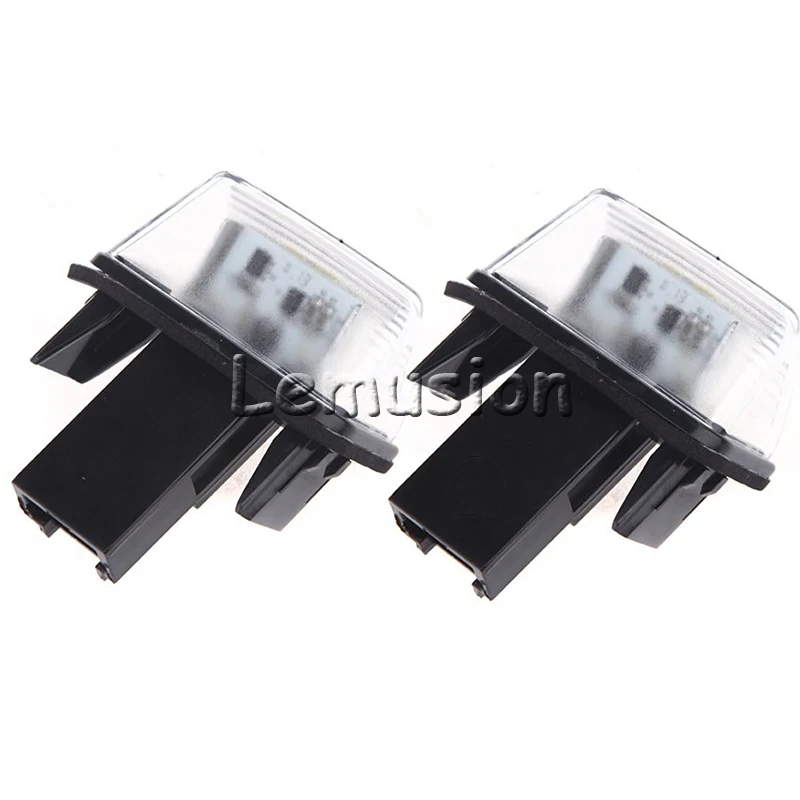 1 пара светильник автомобильные светодиодные лампы для номерного знака 12 в белые