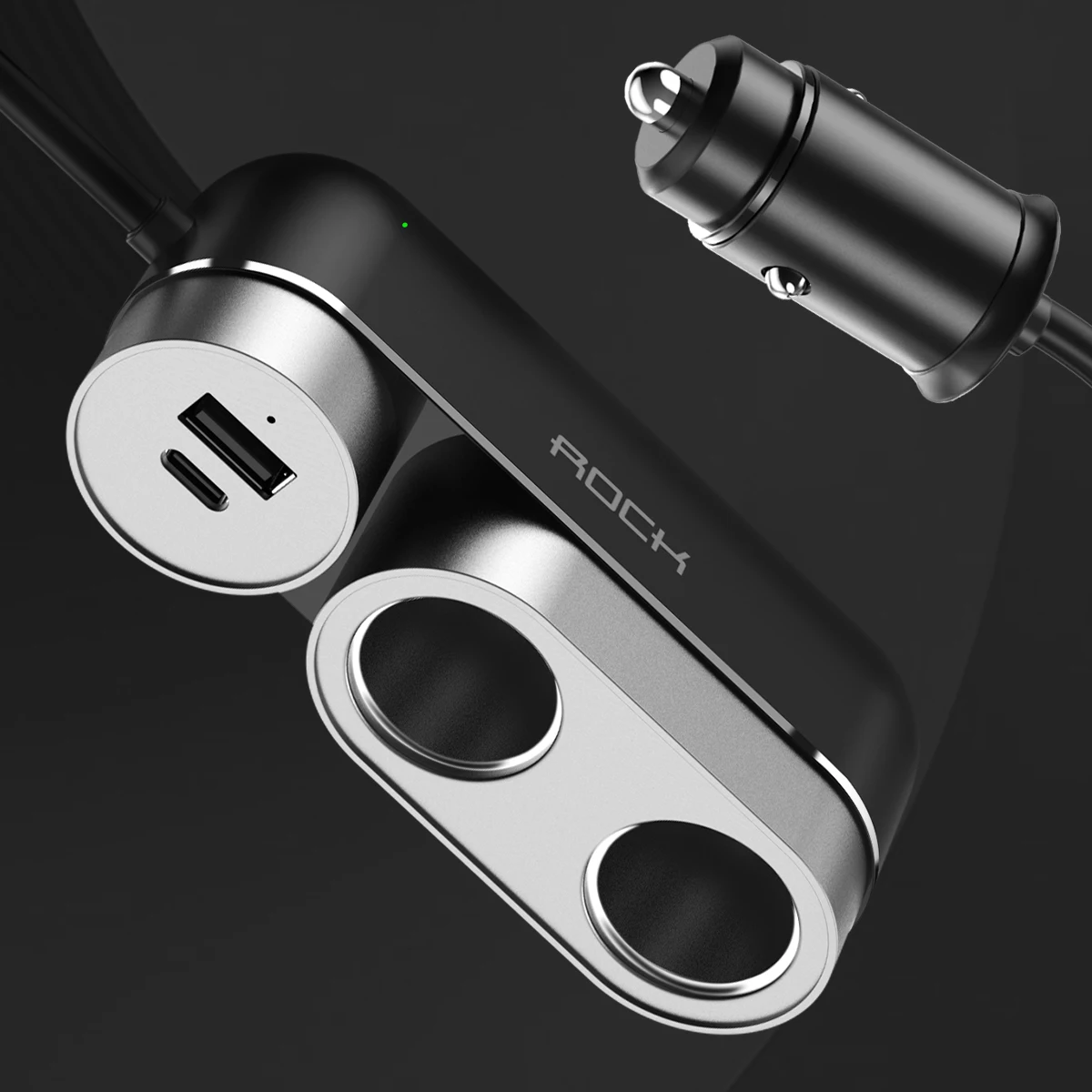 Двойной USB розетка для автомобильного прикуривателя Разветвитель Зарядное устройство розетки 12 V-24 V 3A USB PD 100W Мощность автомобильный адаптер Зарядное устройство для iPad телефоны