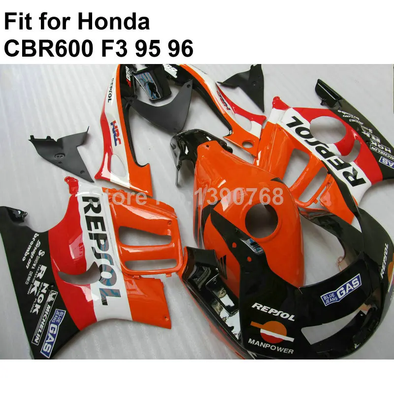 Высокое качество ABS Обтекатели для Honda CBR600 F3 1995 1996 белый красный черный обтекатель комплект CBR600 F3 IN16