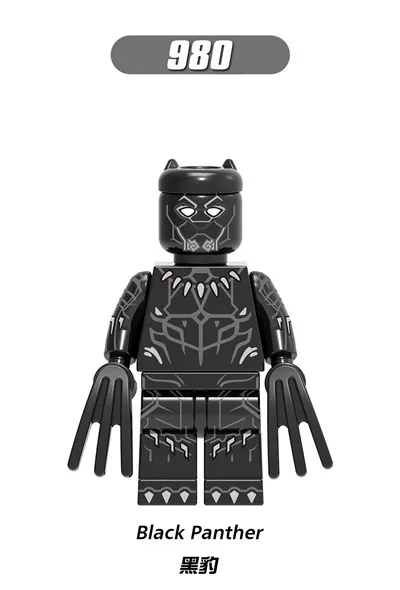 Одинарный Железный человек Человек паук Черная пантера Ulysses Klaw Ghost Rider красный