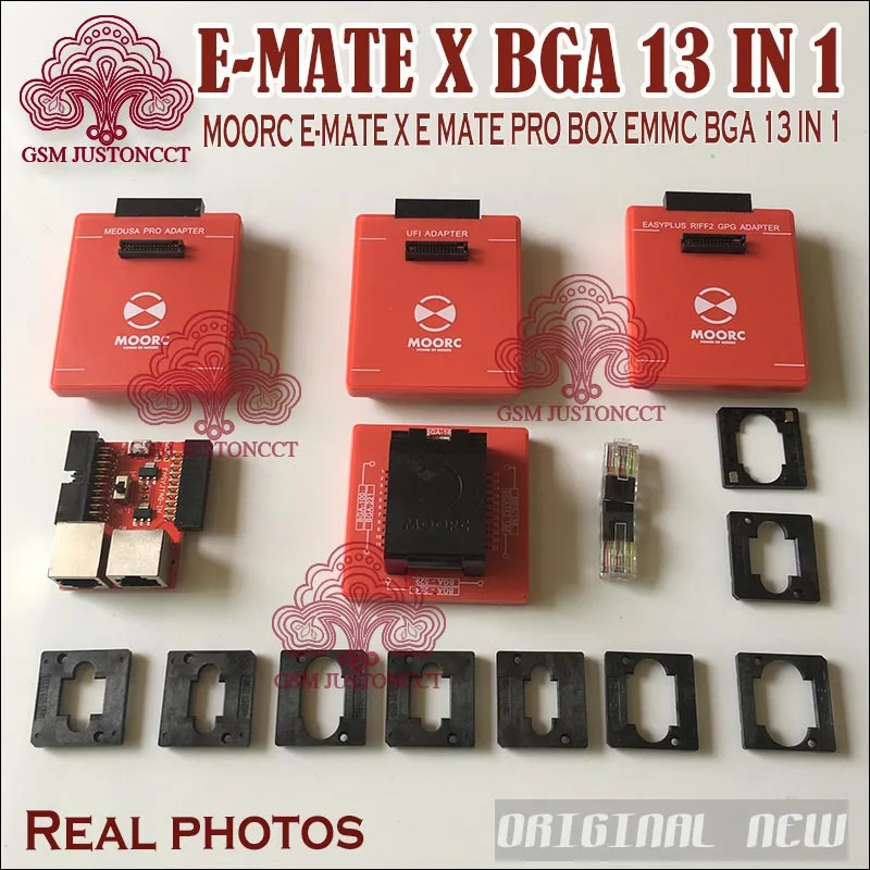 Новый MOORC E MATE X PRO BOX EMMC BGA 13 в 1 поддержка 100 136 168 153 169 162 186 221 529|Детали устройств связи|