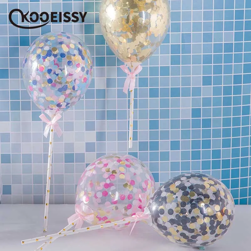 Шары воздушные с конфетти 5 дюймов 1 комплект|Украшения своими руками для
