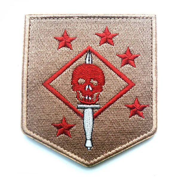 red KANDAHAR WHACKER USMC GHOST PATCH FORCE RECON SSI SP OPS специальные операции INSIGNIA SUBDUED MARSOC RAIDERS нашивка значок - Цвет: red