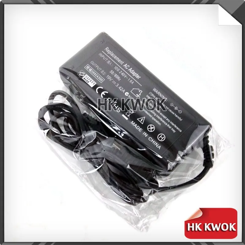 Блок питания для ноутбука 19V 3.42A 5,5x1,7mm+ EU шнур питания для acer 3810T 4810T 4710 4720Z 4736G 4738G D725 зарядка ноутбука