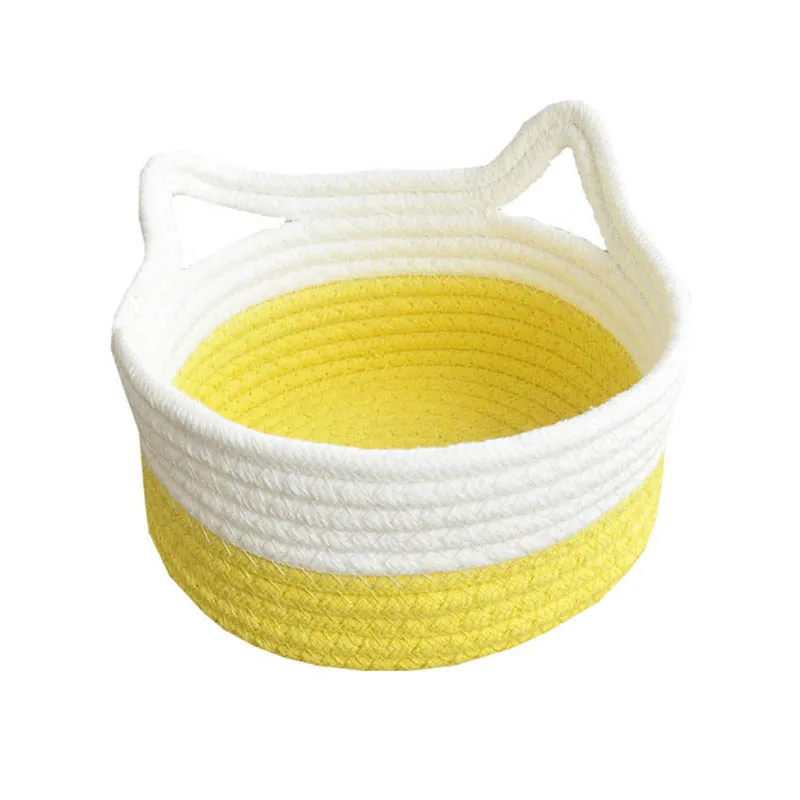 Складная корзина для белья из хлопка и льна с ручкой органайзер грязной одежды