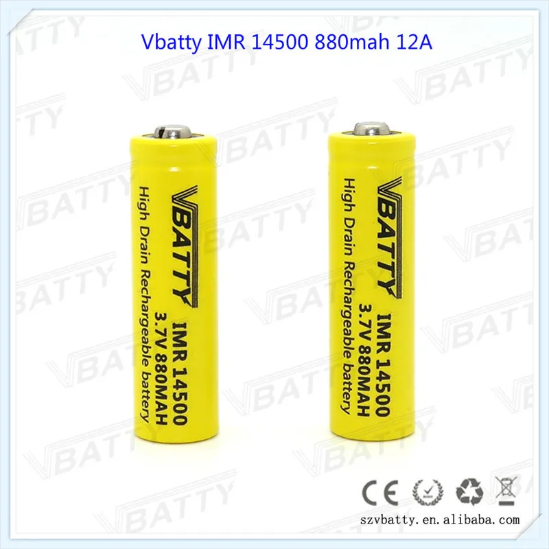 3 7 V 14500 светодиодный фонарик литиевая батарея 880mAh литий ионная аккумуляторная