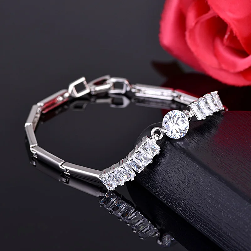 Luxury Bamboo festival AAA Cubic Zircon Bracelets &amp Bangles Inlay Cluster Brilliant CZ Crystal Bangle For Women Wedding Party | Украшения