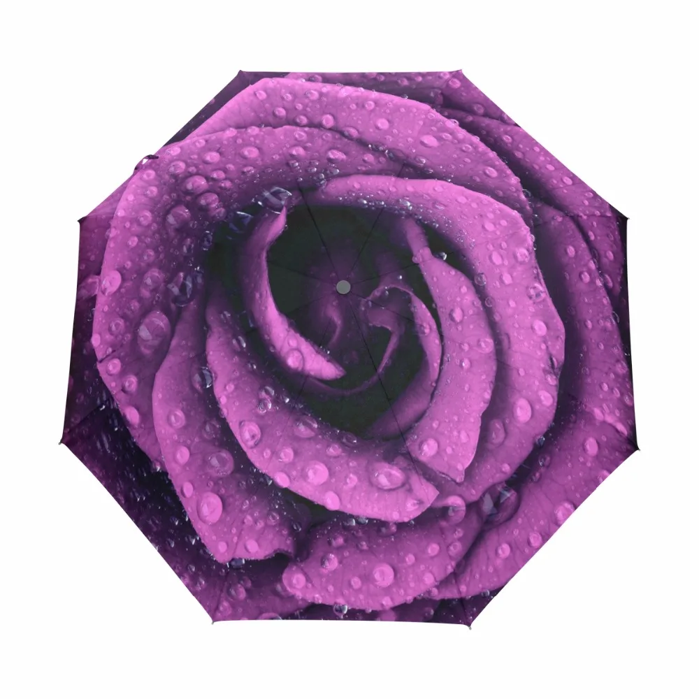 Женский складной зонт с узором в виде цветка розы|women umbrella|pattern umbrellafoldable umbrella |