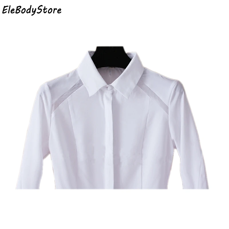 Блузка боди рубашка осень Blusas женские шифоновые рубашки Боди Блузки Топы Элегантные повседневные белые с длинным рукавом офисная одежда