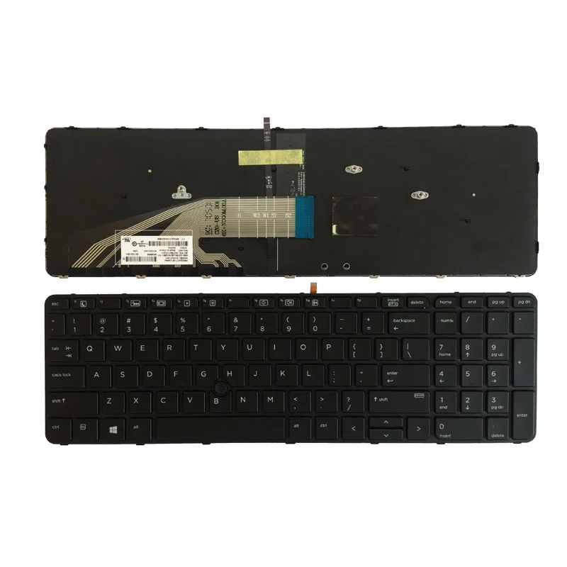 Новинка для HP Probook 650 G2 655 US черная клавиатура ноутбука с подсветкой указкой
