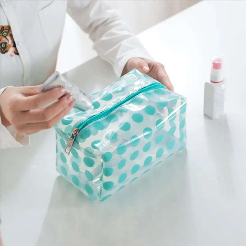 PACGOTH точка шаблон макияж сумки прозрачный ПВХ косметичка дорожный Органайзер